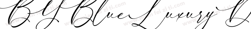 BY Blue Luxury Diamo字体转换